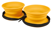 Kiwi Walker TRAVEL DOUBLE BOWL zestaw misek turystycznych pomarańczowych