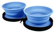 Kiwi Walker TRAVEL DOUBLE BOWL zestaw misek turystycznych niebieskich