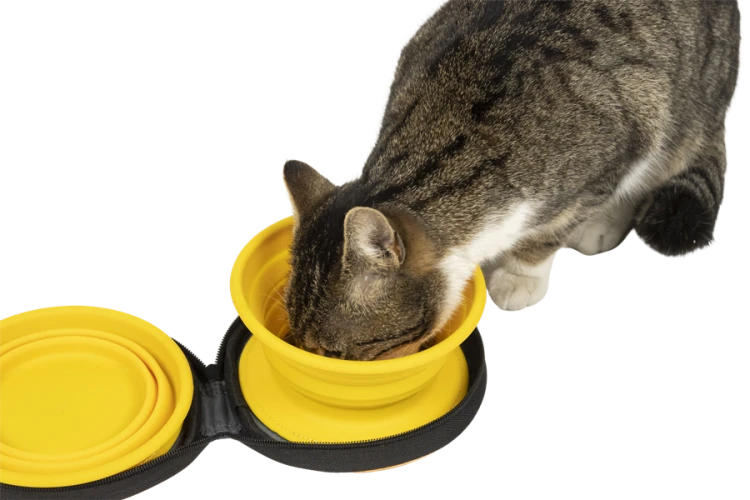 Kiwi Walker TRAVEL DOUBLE BOWL zestaw misek turystycznych niebieskich