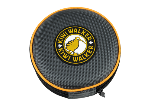 Kiwi Walker TRAVEL DOUBLE BOWL SLOWFEEDER zestaw spowalniających misek turystycznych pomarańczowych