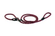 Kiwi Walker ROPE LEAD 2in1 Smycz i obroża różowo-czarna
