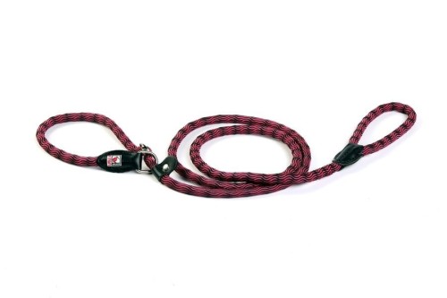 Kiwi Walker ROPE LEAD 2in1 Smycz i obroża różowo-czarna