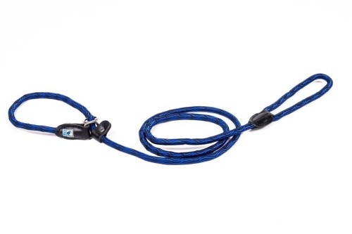 Kiwi Walker ROPE LEAD 2in1 Smycz i obroża niebiesko-czarna