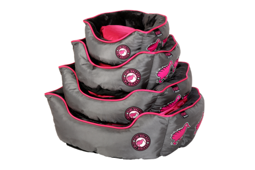 Kiwi Walker OVAL PET BED różowo-szary rozmiar XL