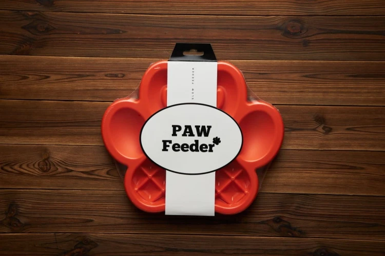Pet Dream House PAW SLOW FEEDER kolor pomarańczowy