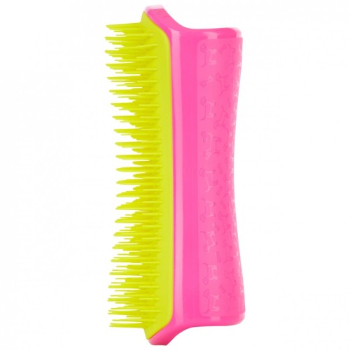 PET TEEZER szczotka do rozplątywania i pielęgnacji sierści rozmiar L żółto-różowa