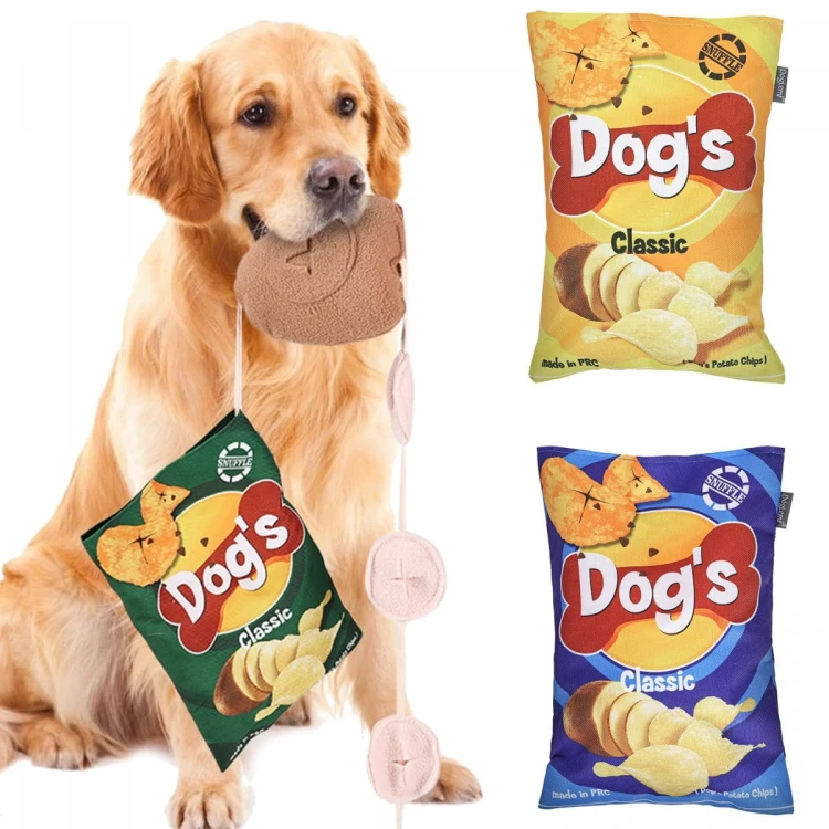 DOGLEMI Zabawka węchowa ChiPSY kolor żółty