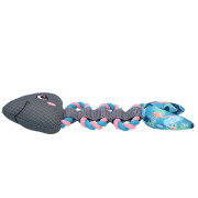 CoolPets Pull me! Fishy rope (Flamingo) RYBA z liną zabawka do wody