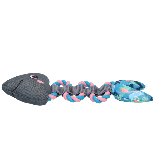 CoolPets Pull me! Fishy rope (Flower) RYBA z liną zabawka do wody