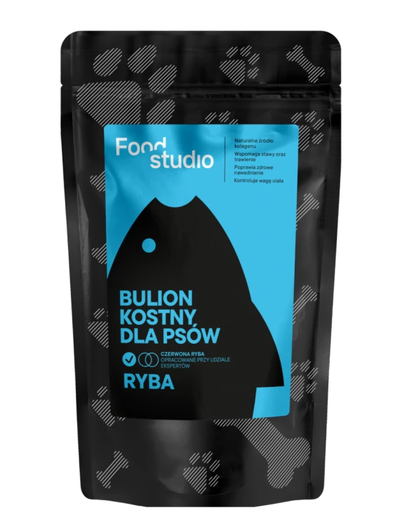 Food Studio Chefs BULION KOSTNY dla psów RYBA 230ml