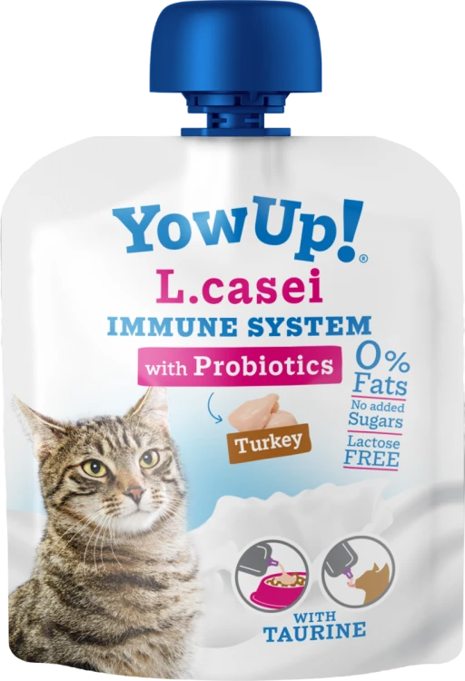YOW UP! L.Casei Immune System PROBIOTYKI Jogurt dla KOTA z indykiem 85g