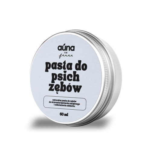 AUNA PASTA do psich zębów 30 ml KOKOS - BANAN neutralizuje zapach i usuwa kamień