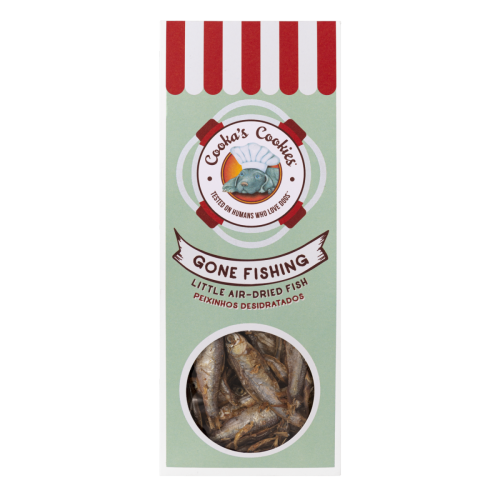 Cooka’s Cookies GONE FISHING Suszone powietrzem rybki Omena 90g