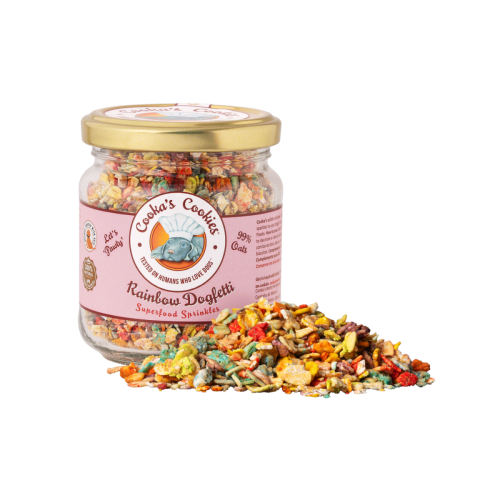 Cooka’s Cookies RAINBOW DOGFETTI  Topper superfoods 90g