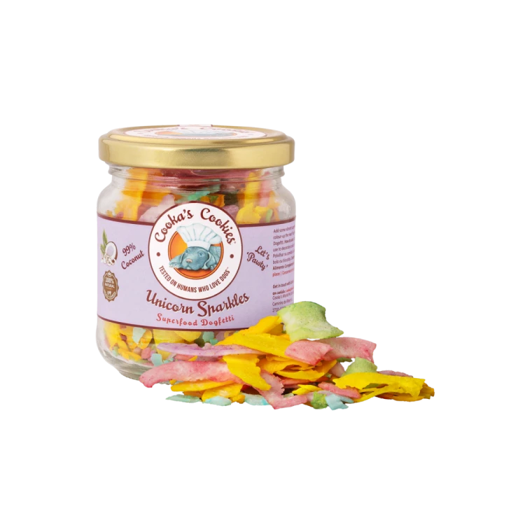 Cooka’s Cookies UNICORN SPARKLES Płatki kokosa z dodatkami Superfood 40g