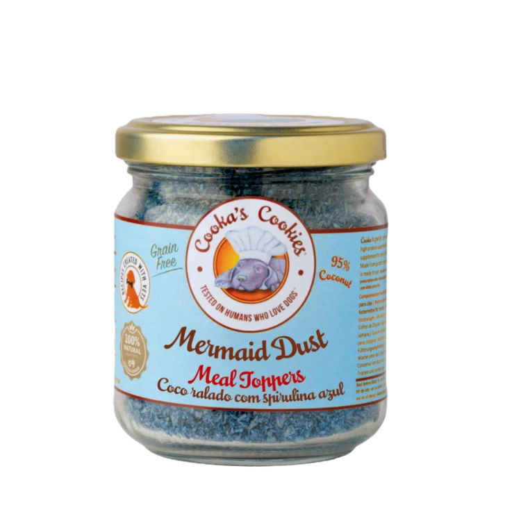 Cooka’s Cookies MERMAID DUST Topper z kokosem i spiruliną 65g