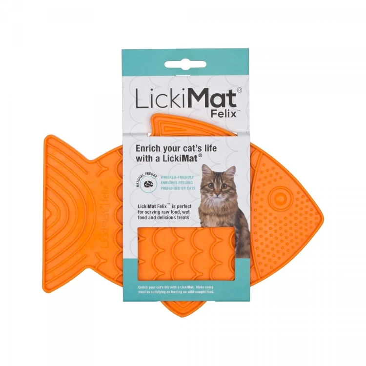 Mata LickiMat® Classic Felix™ pomarańczowa