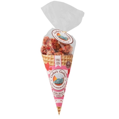 Cooka’s Cookies LITTLE TURKEY &amp; TUNA KISSES Przysmaki z indyka i tuńczyka 50g