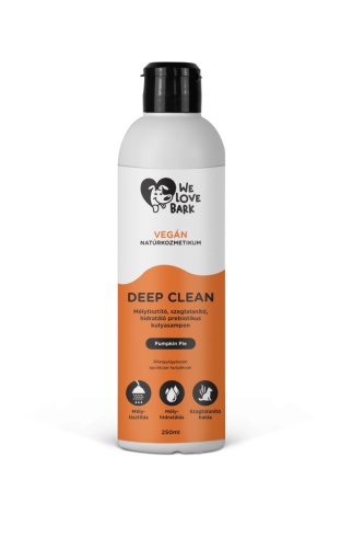 We Love Bark DEEP CLEAN Pumpkin Pie Głęboko oczyszczający, dezodorujący, nawilżający  szampon prebiotyczny dla psów 250ml