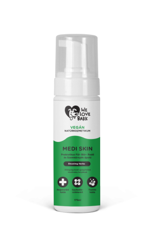 We Love Bark MEDI SKIN Soothing Herbs Prebiotyczna pianka do czyszczenia i pielęgnacji uszu,  skóry, fałdek i oczu 175ml