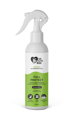 We Love Bark FULL PROTECT Cooling Citrus Odżywczy, rozczesujący spray prebiotyczny do  sierści o działaniu odstraszającym 200ml