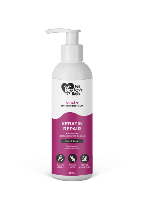 We Love Bark KERATIN REPAIR COAT BALM Berry Prebiotyczny balsam kondycjonujący do sierści 250ml