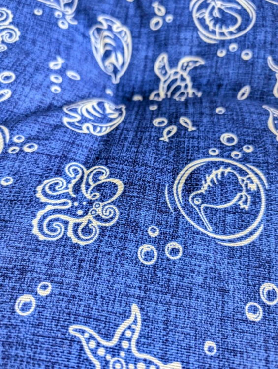 KIWI WALKER Kiwi&amp;Friends Cushions Włoskie i lekkie legowisko dla psa L niebieskie