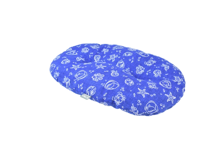 KIWI WALKER Kiwi&amp;Friends Cushions Włoskie i lekkie legowisko dla psa S niebieskie