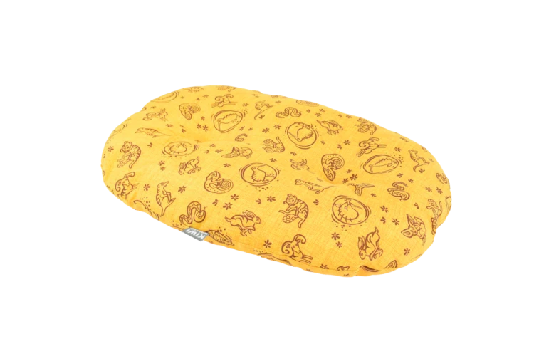 KIWI WALKER Kiwi&amp;Friends Cushions Włoskie i lekkie legowisko dla psa S pomarańczowe