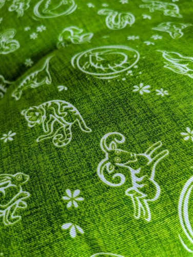 KIWI WALKER Kiwi&amp;Friends Cushions Włoskie i lekkie legowisko dla psa S zielone