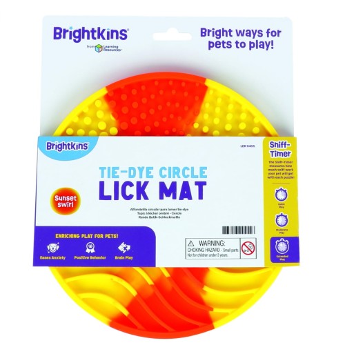Brightkins TIE-DYE CIRCLE LICK MAT Mata do lizania