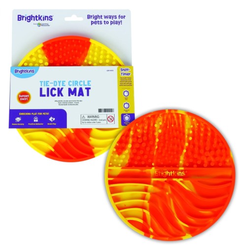 Brightkins TIE-DYE CIRCLE LICK MAT Mata do lizania