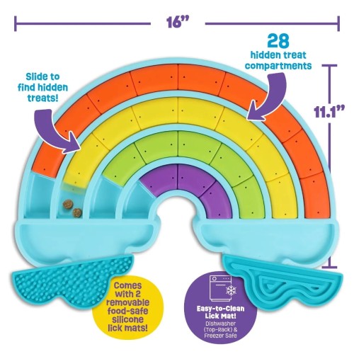 Brightkins Łamigłówka Gra CALMING RAINBOW &amp; LICK MATS