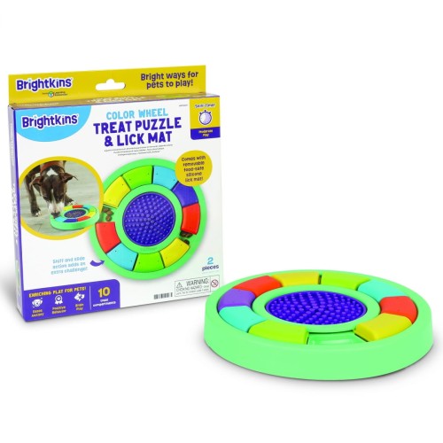 Brightkins Łamigłówka Gra COLOR WHEEL &amp; LICK MAT