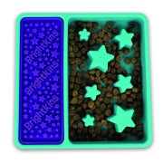 Brightkins Łamigłówka Miska spowalniająca SQUARE 2-in-1 SLOW FEEDER BOWL &amp; LICK MAT