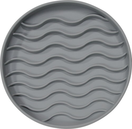 Jack &amp; Vanilla Miska spowalniająca jedzenie FALE szare