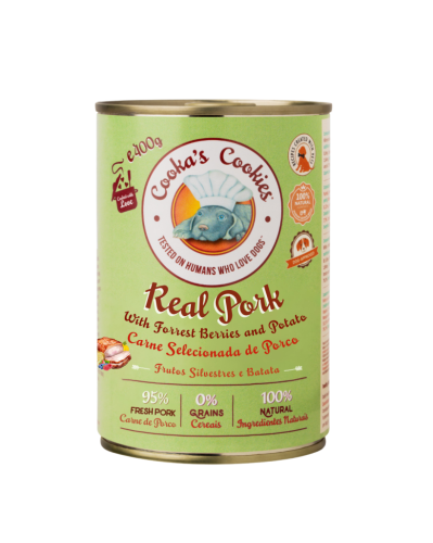 Cooka’s Cookies REAL PORK Karma mokra dla psów z wieprzowiną 400g x 6 szt.