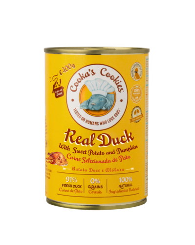 Cooka’s Cookies REAL DUCK Karma mokra dla psów z kaczką 400g x 6szt.