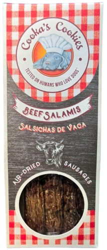 Cooka's Cookies BEEF SALAMIS kiełbaski wołowe 80g
