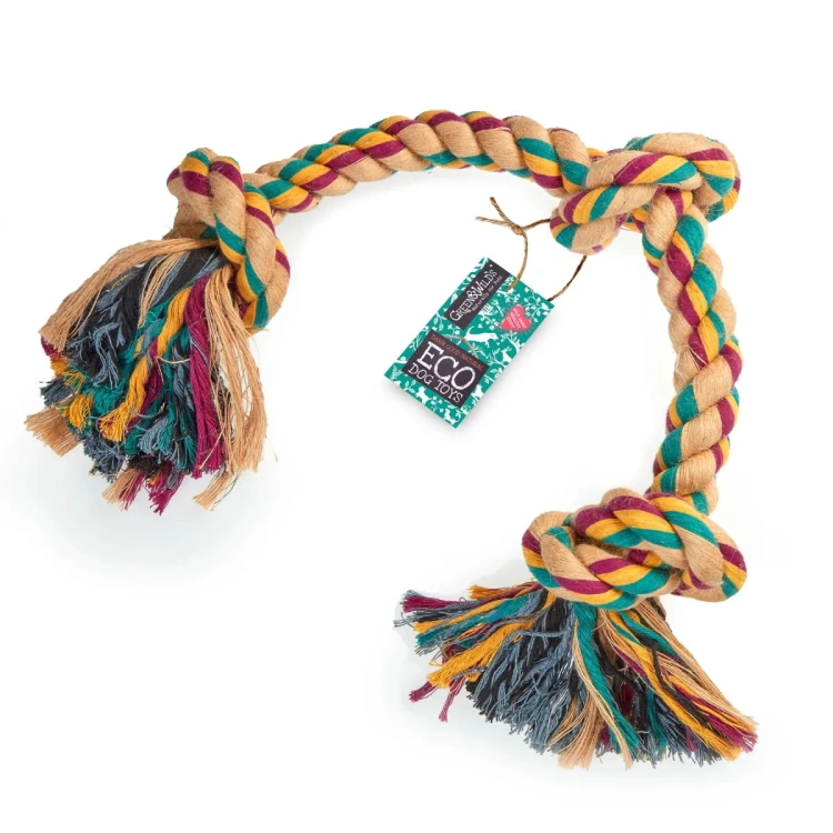 GREEN &amp; WILD'S Big Rope 3 Knot zabawka ekologiczna