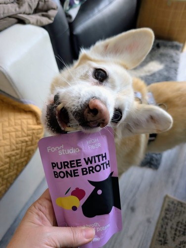 Food Studio Chefs PUREE dla psów WARZYWNO-OWOCOWE z marchewką, batatem, jabłkiem, żurawiną i tymiankiem 150ml