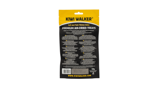 Kiwi Walker KURCZAK MIĘKKIE PASKI Soft Przysmaki suszone powietrzem dla psa i kota 100g