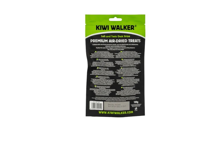 Kiwi Walker KACZKA MIĘKKIE PASKI Soft Przysmaki suszone powietrzem dla psa i kota 100g