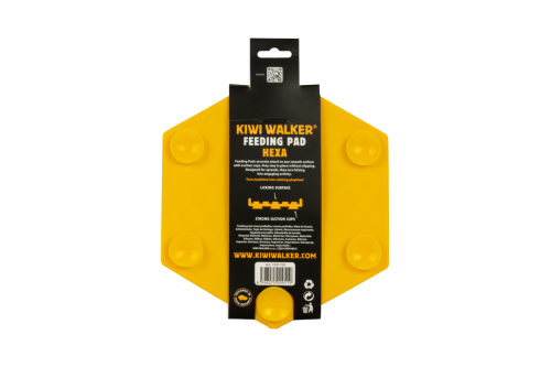Kiwi Walker Hexa Feeding Pad Maxi – mata do lizania dla psa i kota pomarańczowa