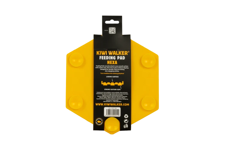 Kiwi Walker Hexa Feeding Pad Maxi – mata do lizania dla psa i kota pomarańczowa