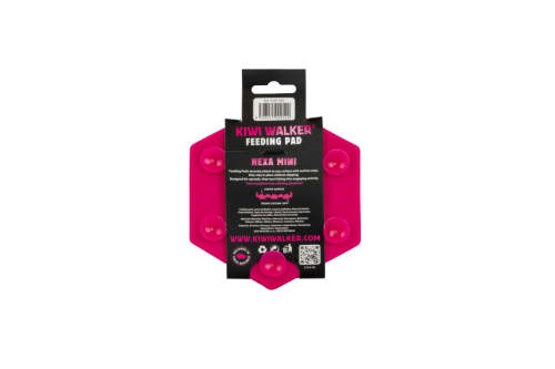 Kiwi Walker Hexa Feeding Pad Mini – mata do lizania dla psa i kota różowa