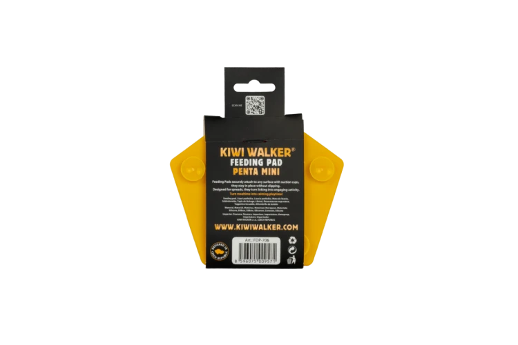 Kiwi Walker Penta Feeding Pad Mini – mata do lizania dla psa i kota pomarańczowa