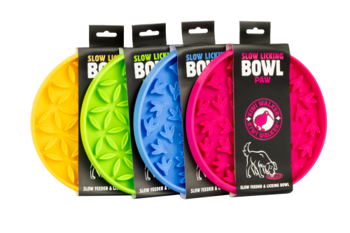 Kiwi Walker Slow Licking Bowl Flower Maxi – miska spowalniająca jedzenie i lizanie dla psa i kota zielona