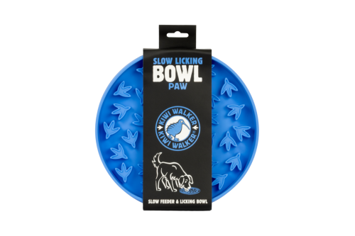 Kiwi Walker Slow Licking Bowl Paw Maxi – miska spowalniająca jedzenie i lizanie dla psa i kota niebieska