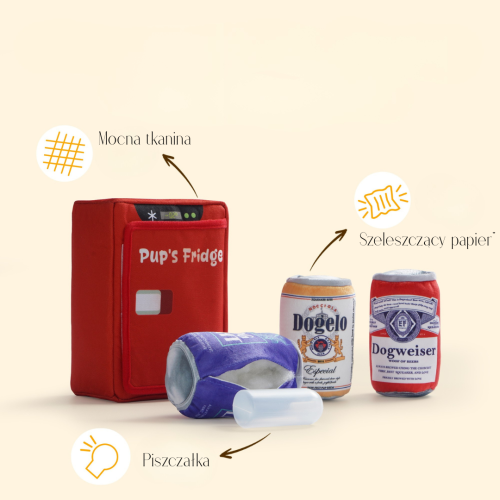Nocciola Interaktywna zabawka dla psa LODÓWKA Z NAPOJAMI